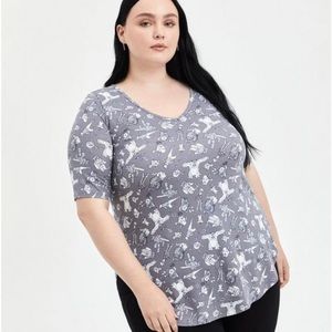 Torrid SZ 00 NEW Favorite Tunic - Super Soft Disney Pixar Character